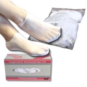 144 Stck. Probiersocken - Probierstrümpfe weiß mit Spenderbox - Bild 1 von 5