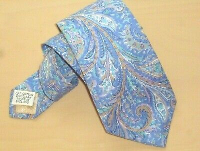 Cravatta Da Prato Vintage Liberty Cotone Tana Dapper Dandy Da Uomo Collana Ascot Goodwood  • 22.24€