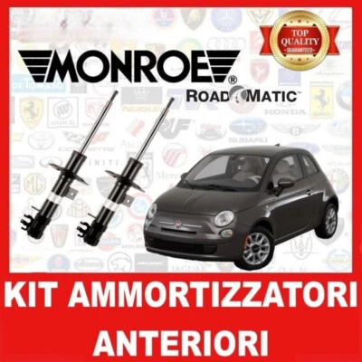 MONROE ROADMATIC KIT COPPIA 2 AMMORTIZZATORI ANTERIORI MONROE PER FIAT 500 (312) DAL 2007 IN POI