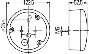2SD 964 169-337 Hella Fanale Posteriore, SX, 24 V - Foto 1 di 2