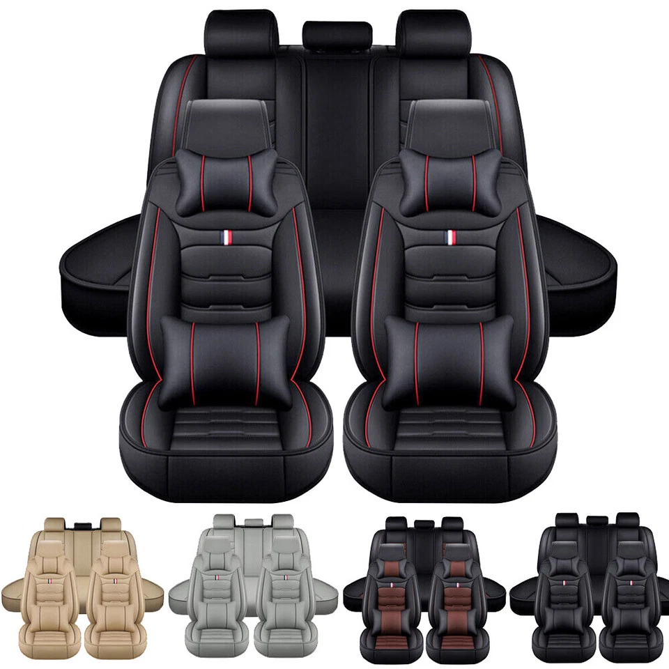 For Honda Accord Car Seat Covers Full Set 5-Seater Front + Rear Leather Cushion Foto 1 de 4