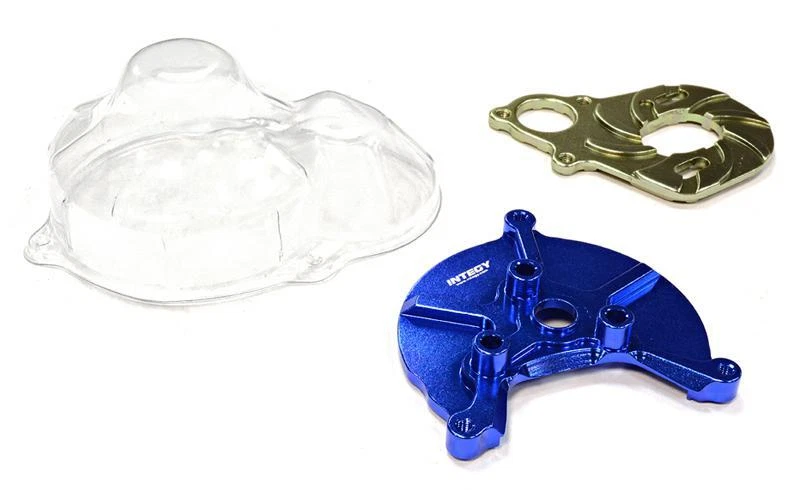 Machined Heatsink Motor Mount w/ Spur Gear Cover for SCX-10 Dingo, Honcho & Jeep - Image 1 of 1