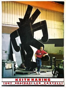 Keith Haring 1995 Original Dancing Dog Poster - Picture 1 of 12