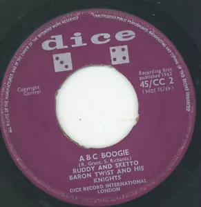 " A B C BOOGIE." ruddy und sketto. WÜRFEL 7 Zoll 1962. - Bild 1 von 2