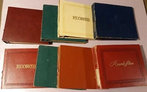 Lot of 8 Vintage Record Album/Holder/Storage/Case 10 pocket for 7" 45rpm Records - Picture 1 of 5