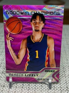 2023 Upper Deck Goodwin Champions #P25 Dereck Lively (Pink Wave) Dallas Maverick - Imagen 1 de 2