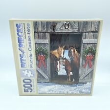 Horse Barn Christmas Bits and Pieces 500 Piece Jigsaw Puzzle 18x24