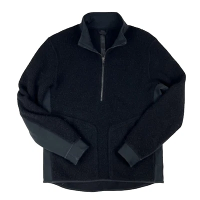 Lululemon Black Wool Blend 1/2 Zip L/S Pullover Sweater Mens Size Large L - Image 1 of 4