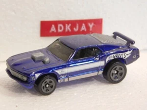Hot Wheels ~ Mustang Mach 1 ~ Blue w/Grey Interior, Blue Base & Grey SP Wheels - Imagen 1 de 3