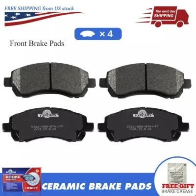 4x Pastillas de freno de disco delanteras de cerámica para Subaru Impreza 1996-2000 Legacy 1997-2001 Foto 1 de 4