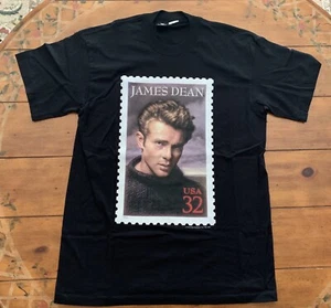 James Dean Briefmarke T-Shirt - gebraucht - 1996 - Maße ca.  20” x 31” - Bild 1 von 5