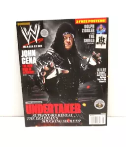 WWE WWF Magazine May 2013 Undertaker John Cena AJ Lee Dolph Ziggler 2 Posters - Picture 1 of 9