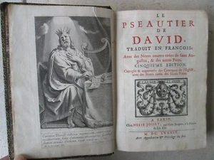 LE PSEAUTIER DE DAVID par LE MAISTRE DE SACY, 1684. - Picture 1 of 17