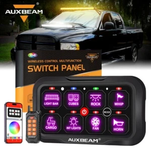 AUXBEAM 8 Gang RGB Switch Panel bluetooth w/ APP & Remote Control For Dodge Ram - Bild 1 von 12