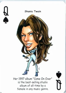 Shania Twain Playing Trading Card The Original Country Music Legends - Picture 1 of 2