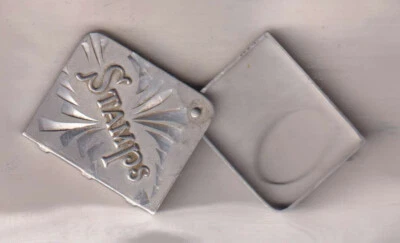 E2488: 1900 Victorian Engraved Stamp Storage Box, LOOK! - Image 1 of 2