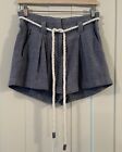 Sheike blue rope tie paperbag shorts, size 10