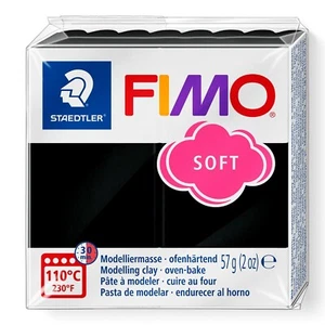Staedtler FIMO Soft Oven-Bake Modelling Clay 57g Black - Picture 1 of 4