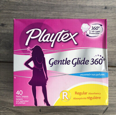 Playtex Gentle Glide  Tampons Regular 40 Ct. FlexFit Unscented • 14.99$