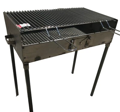 BARBECUE IN FERRO TIPO PESANTE ARTIGIANALE CON GRIGLIA REGISTRABILE 70X38X80H - Immagine 1 di 4