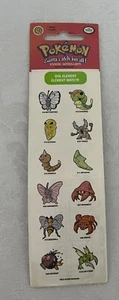 Pegatinas Pokémon Nintendo BUG ELEMENT 1999 ¡Tengo que atraparlos a todos! SandyLion NUEVO - Imagen 1 de 3