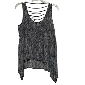 Túnica para mujer con dobladillo mordedura de tiburón estampado de plumas tórridas talla 00 nueva con etiquetas - Imagen 1 de 3