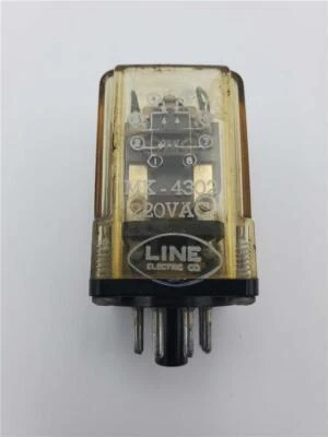 LINE ELECTRIC 8 PIN RELAY MK-4302 220VAC - Image 1 of 3