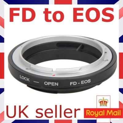 For Canon FD Lens To EOS EF Camera Adapter FD-EOS Tube Mount Adapter Ring Macro - Image 1 of 4