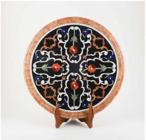 12" Table Marble Inlay Top pietra Dura Home antique dining coffee Decor b87 - Picture 1 of 3