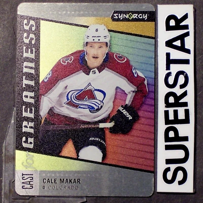 CALE MAKAR  2020/21  UD Synergy Cast For Greatness #CG22  Colorado Avalanche - Image 1 of 2