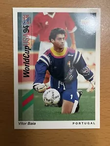 Copa Mundial de Cubierta Superior 1993-94 Estados Unidos 94 Portugal Portero Vitor Baia #92 Casi Nuevo - Imagen 1 de 2
