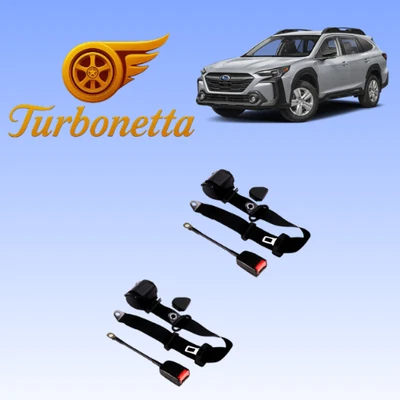 Cinto de segurança retrátil ajustável frontal para todos Subaru 2 peças - Imagem 1 de 4