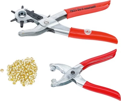 BGS Do It Yourself Set di pinze per fori e occhielli per revolver | 102 pezzi