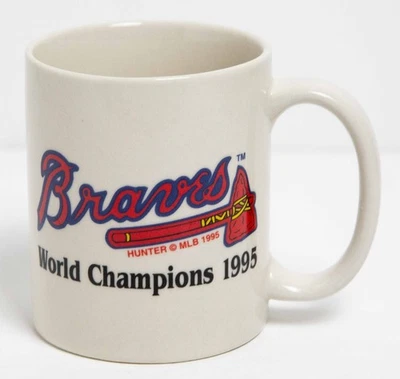 Atlanta Braves 1995 World Champions with Mug Season Record/Division Series P211 - Image 1 of 2