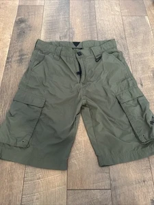 Official Boy Scouts of America BSA green cargo shorts youth large 29 inch waist - Picture 1 of 3