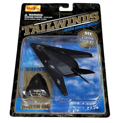 Avión fundido a presión vintage Maisto Tailwinds F-117A Nighthawk serie VI 2001 sellado Foto 1 de 4