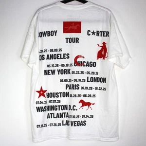 Camiseta Cowboy Carter Para Hombres Grande Beyoncé Gira Mundial Concierto NUEVA A1676 - Imagen 1 de 7