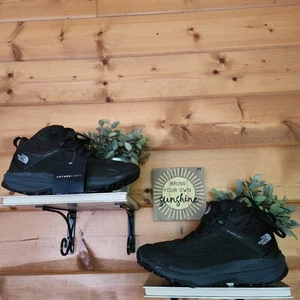 The North Face NWT VECTIV Exploris 2 FUTURELIGHT Black Leather Hiking Shoes 10.5 - Picture 1 of 12