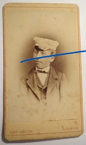 Santa Ana Augsburgo - Estudiante Friedrich Loy con gorra - 1874 - CDV / Studentika - Imagen 1 de 2