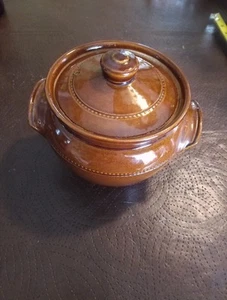 Vintage Pearsons Of Chesterfield Made in England Brown Glazed Bowl - Picture 1 of 8