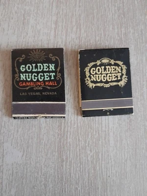 2 Vintage Golden Nugget Gambling Hall Las Vegas, Nevada Matchbooks - Image 1 of 3