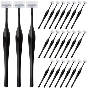 PAGOW 24 Stück Augenbrauenrasierer, T-Form Gesichtsrasierer für Damen & Herren, schwarz  - Bild 1 von 7