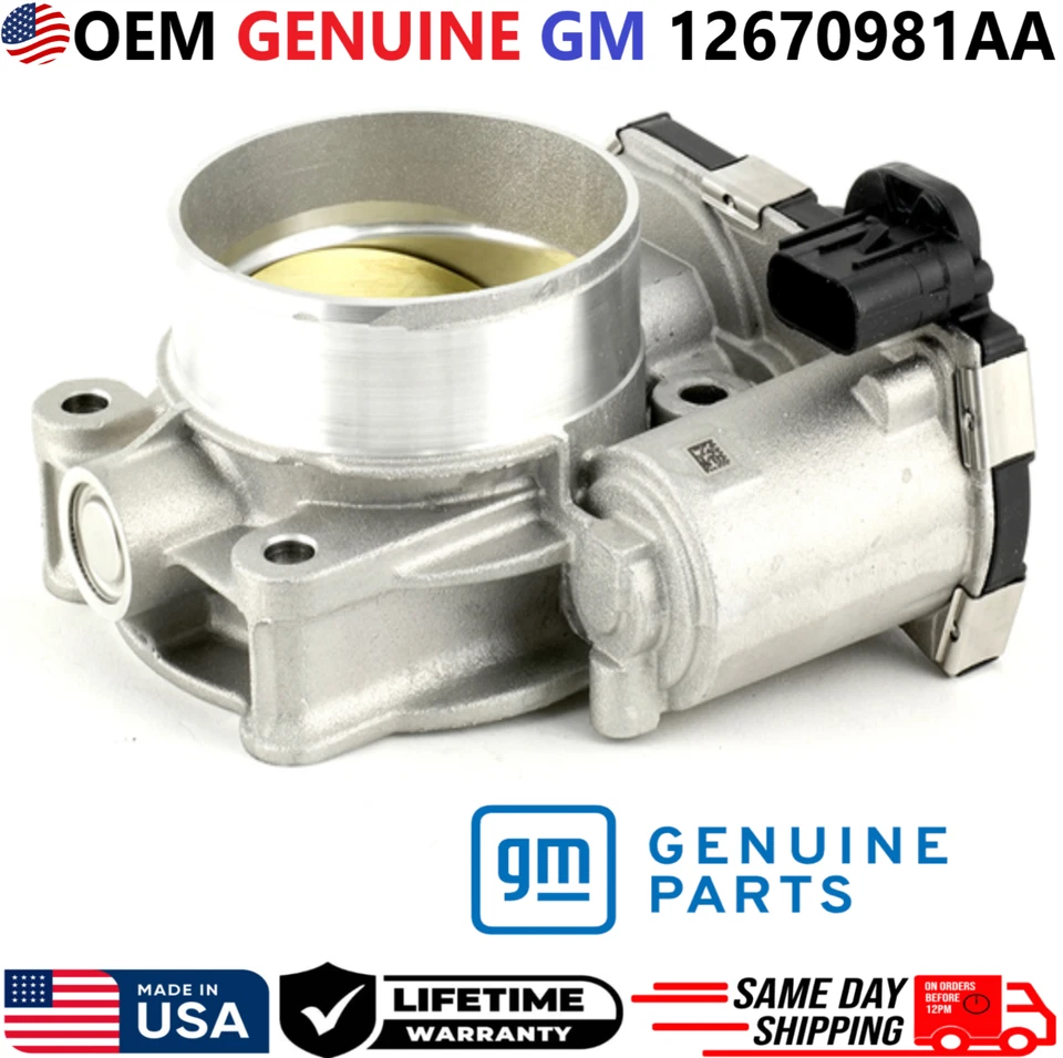 GENUINE GM Throttle Body For 2012-2025 GMC Chevrolet Cadillac Buick V6, 12670981 - Image 1 of 4