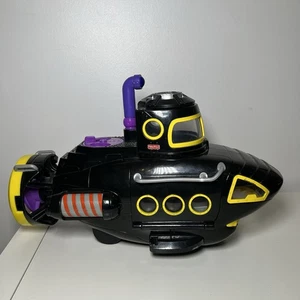 Vintage Rare Fisher Price Batman DC Penguin Black Submarine Toy Imaginext VGC - Picture 1 of 14