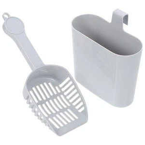 Kit de pala de arena para gatos de 2 piezas para mascotas filtro de caca arena gatito - Imagen 1 de 11