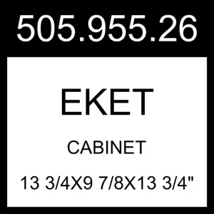 Armadio IKEA EKET grigio scuro-blu 13 3/4x9 7/8x13 3/4" 505.955.26 - Foto 1 di 1