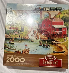 Springbock 2000-teiliges Puzzle – Tag der Arbeit – Bob Pettes – versiegelt neu - Bild 1 von 6