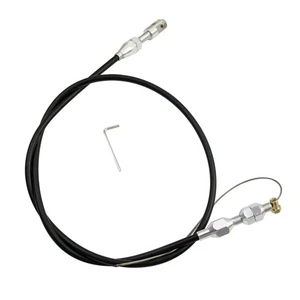 36" Adjustable Car Auto Throttle Cable Accelerator Cable Stainless Steel Black - Picture 1 of 4