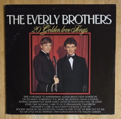The Everly Brothers  20 Golden Love Songs  IMPORT Vinyl LP Record VG+ - Image 1 of 3