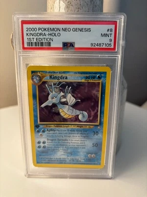 PSA 9 2000 Pokemon 1st Edition Kingdra 8/111 Neo Genesis Holo MINT 💎 - Image 1 of 3